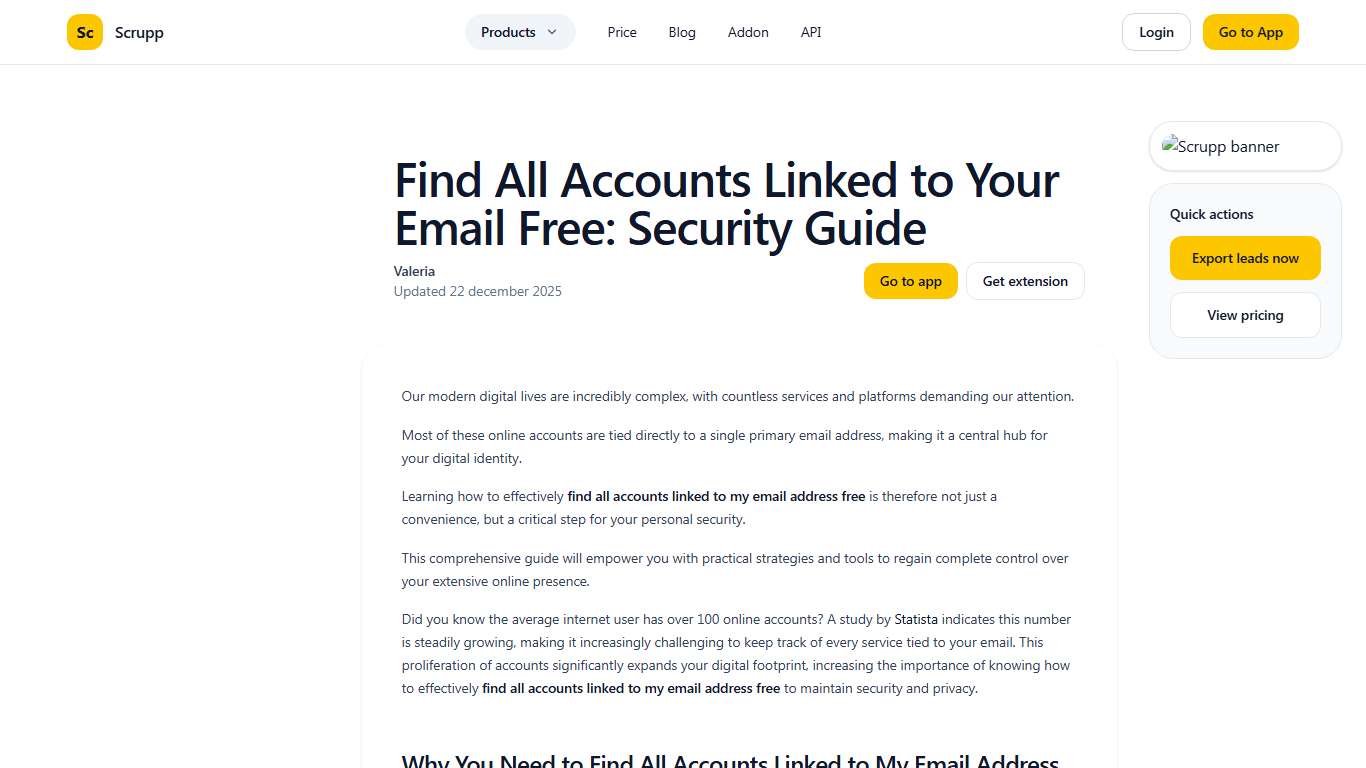 Find All Accounts Linked to Your Email Free: Security Guide