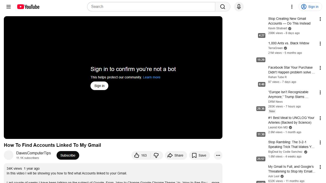 How To Find Accounts Linked To My Gmail - YouTube